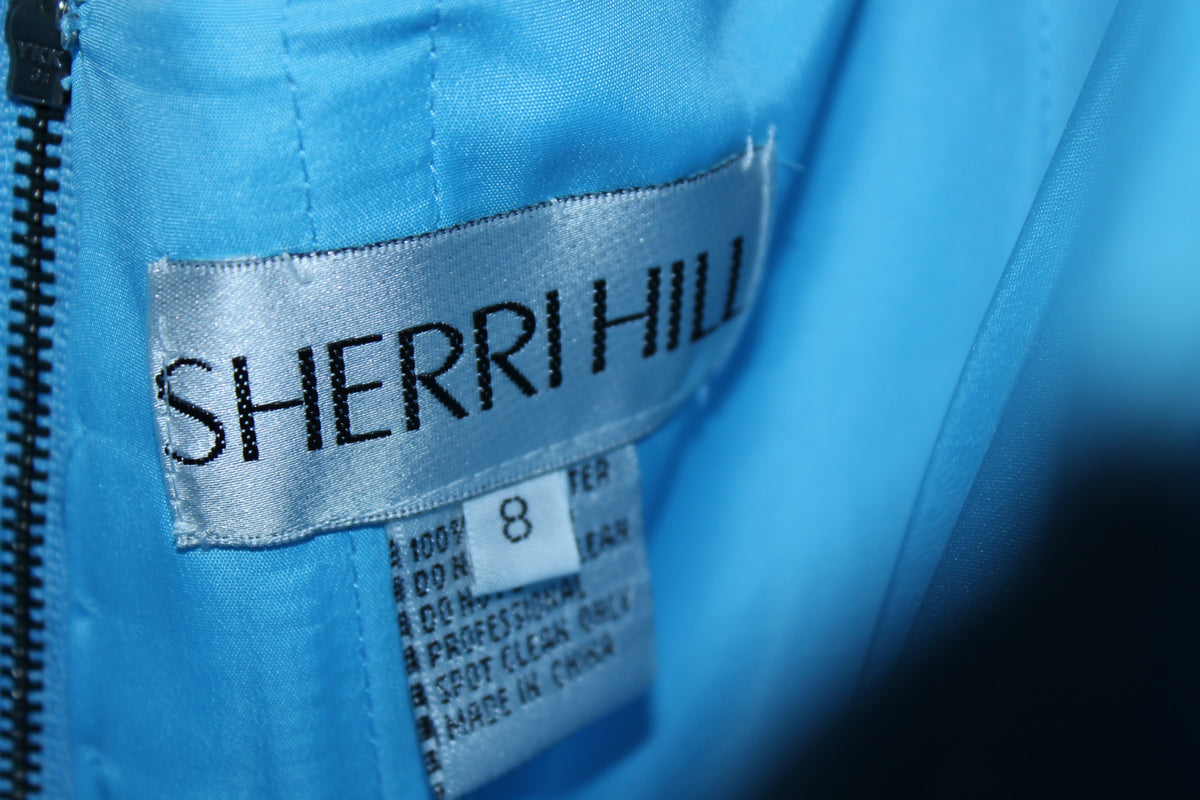 Sherri Hill Light Blue Short Dress