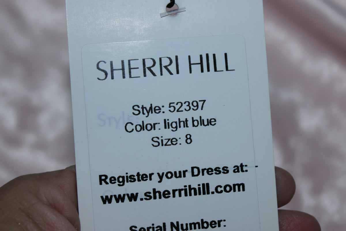 Sherri Hill Light Blue Short Dress