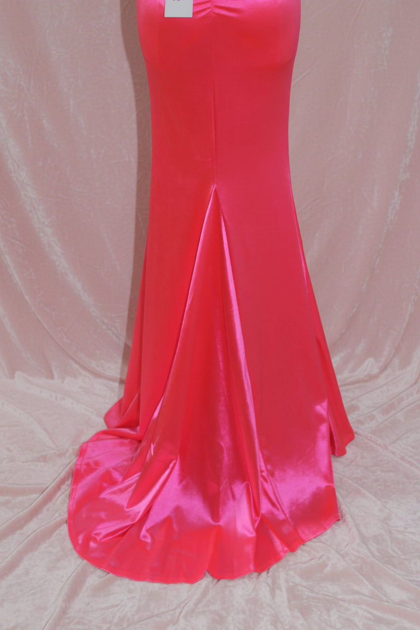 Amoris by CD Pink Satin Gown