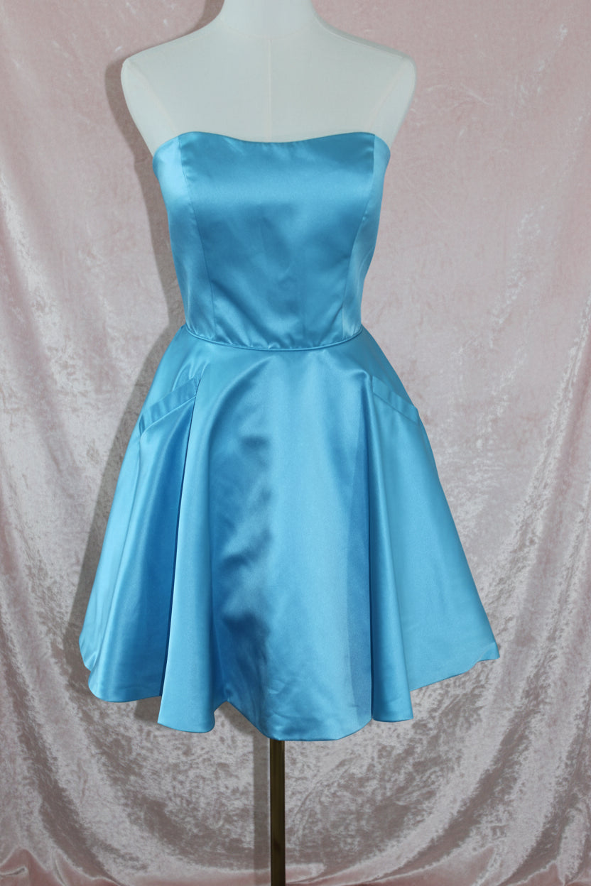 Sherri Hill Light Blue Short Dress