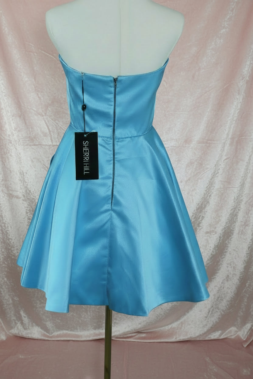 Sherri Hill Light Blue Short Dress