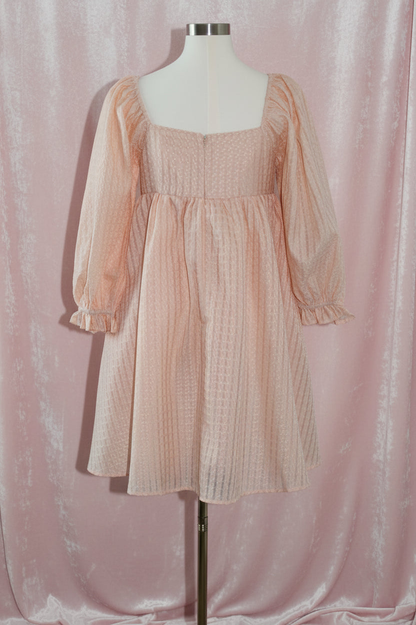 Textured Babydoll Dress