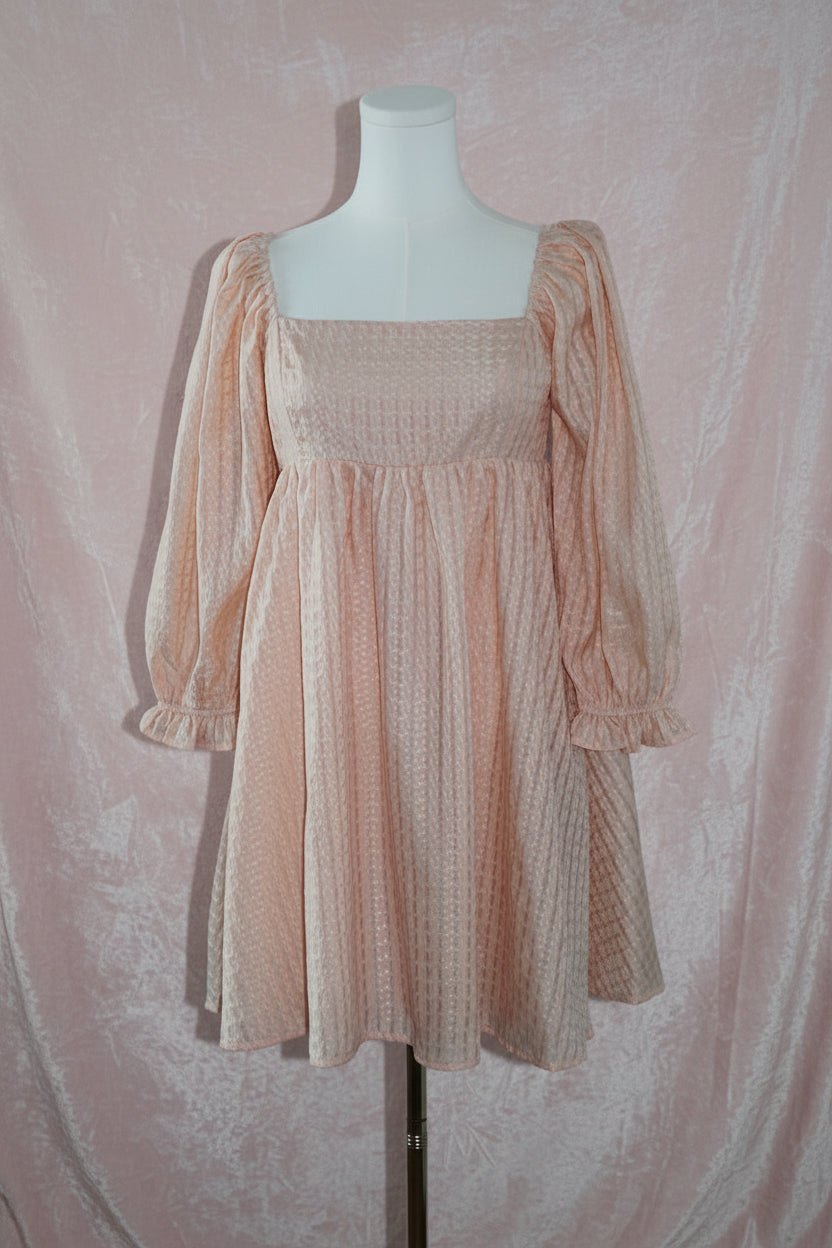 Textured Babydoll Dress