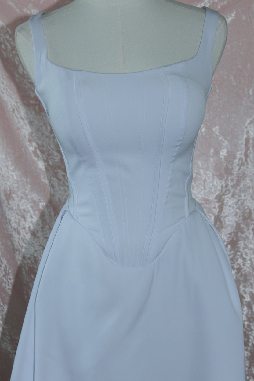 White Corset Mini Dress