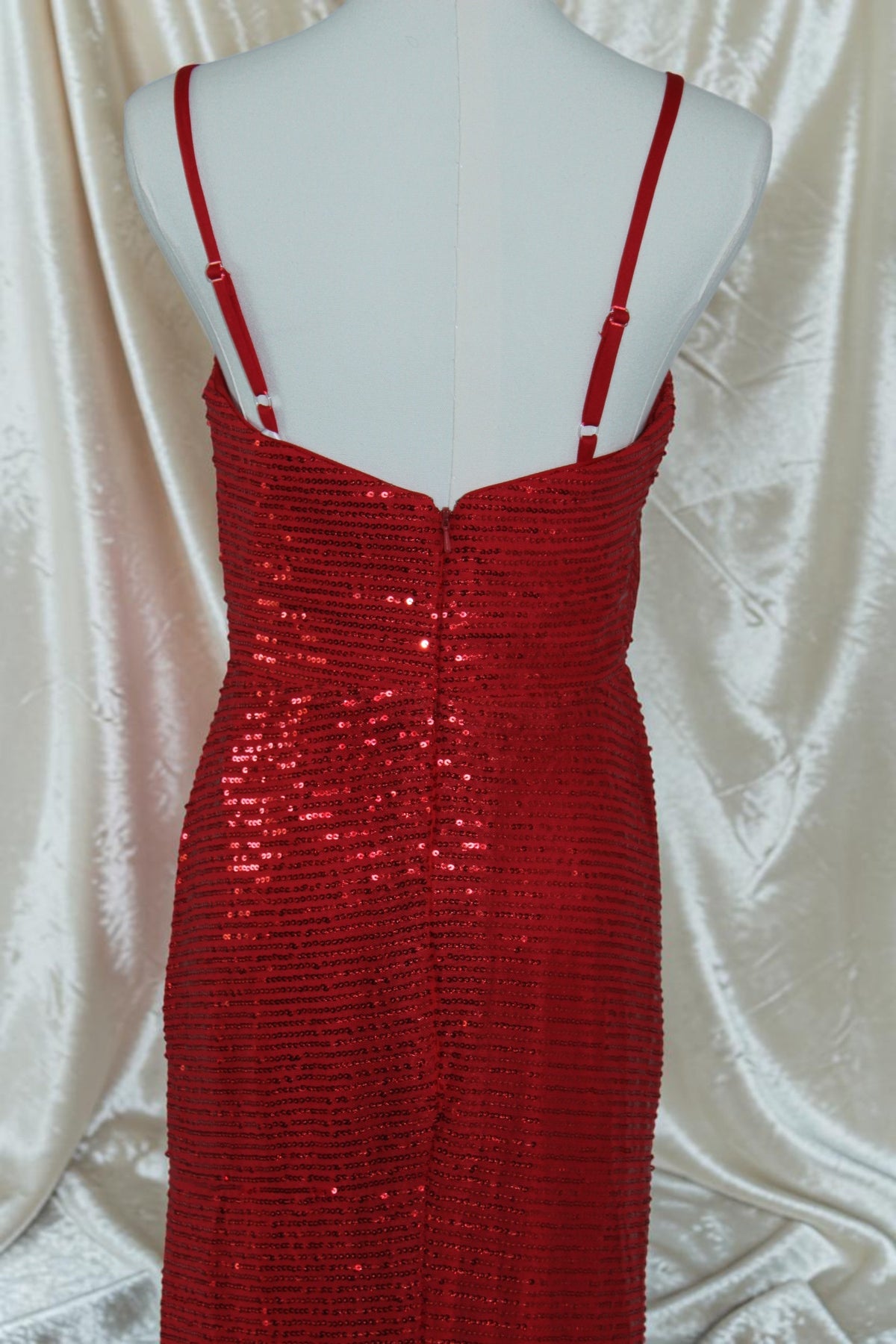 Red Sequin Gown