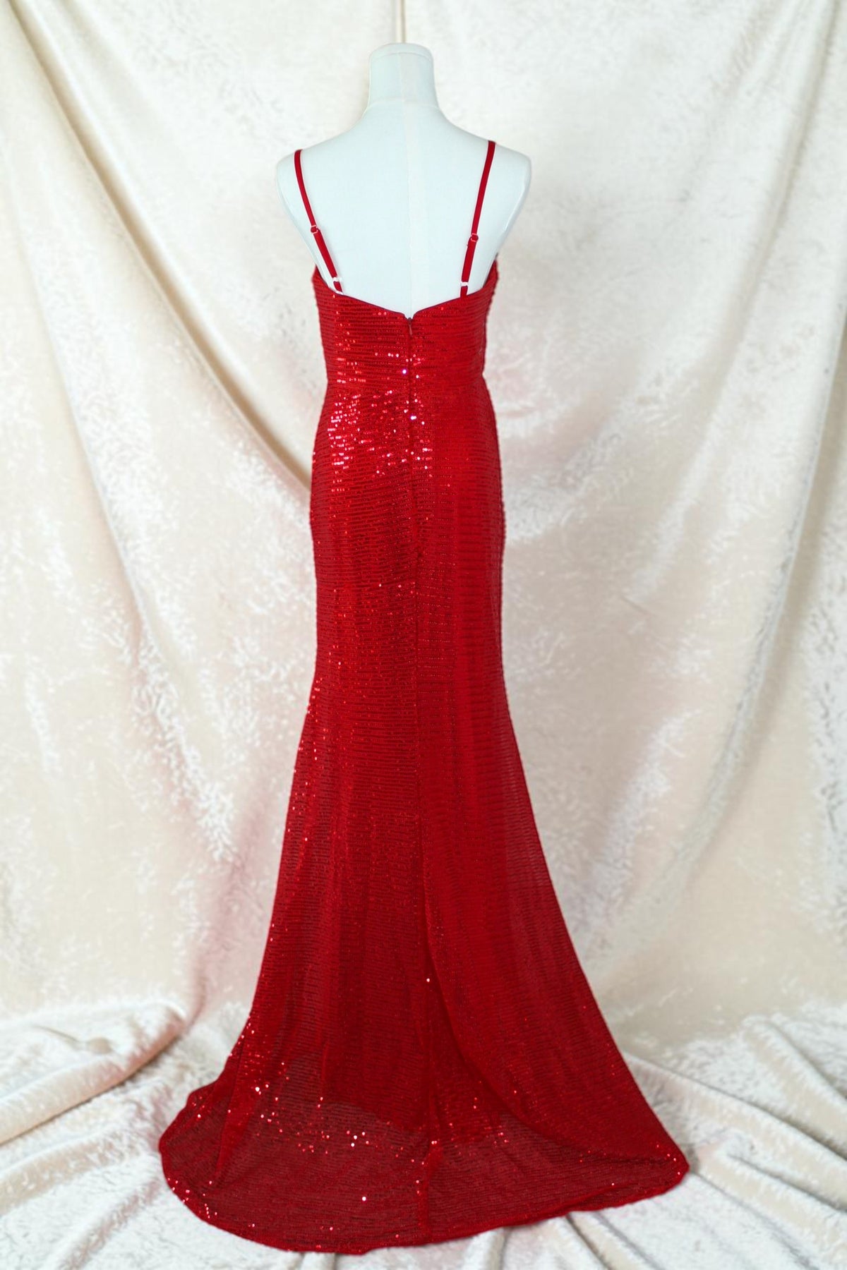 Red Sequin Gown