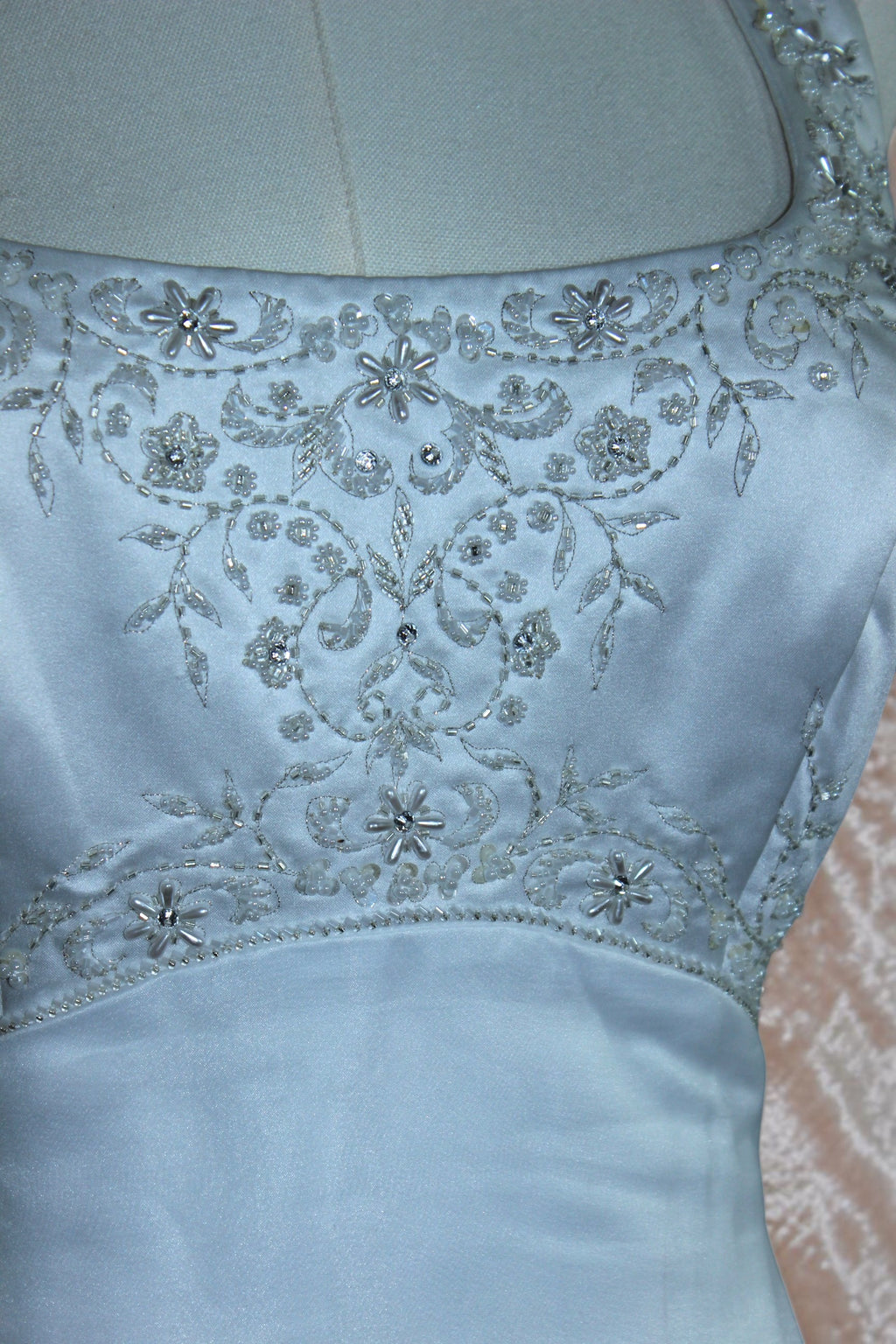 White Halter Wedding Gown