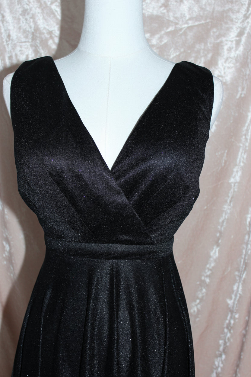 VIP Bridal Black Shimmer Gown