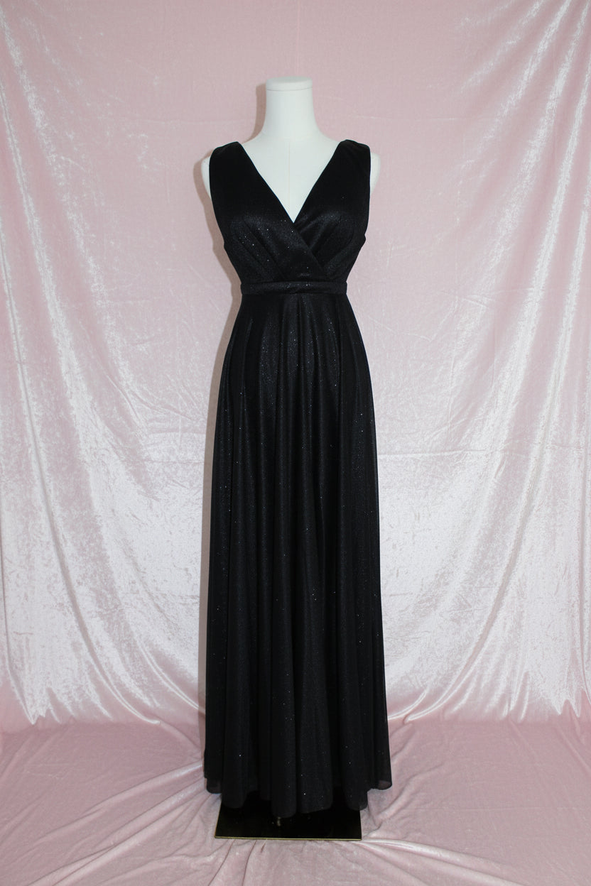 VIP Bridal Black Shimmer Gown