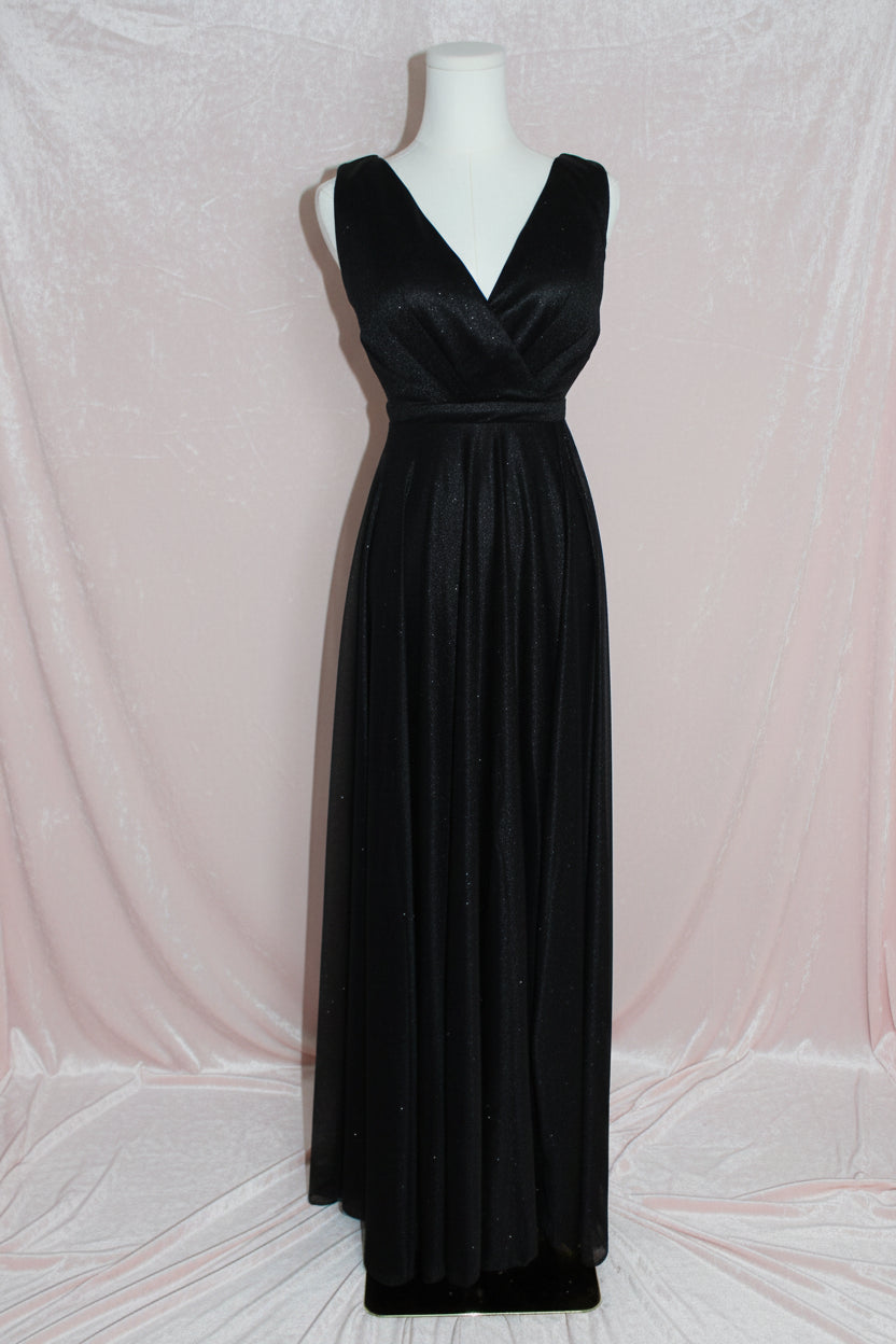 VIP Bridal Black Shimmer Gown