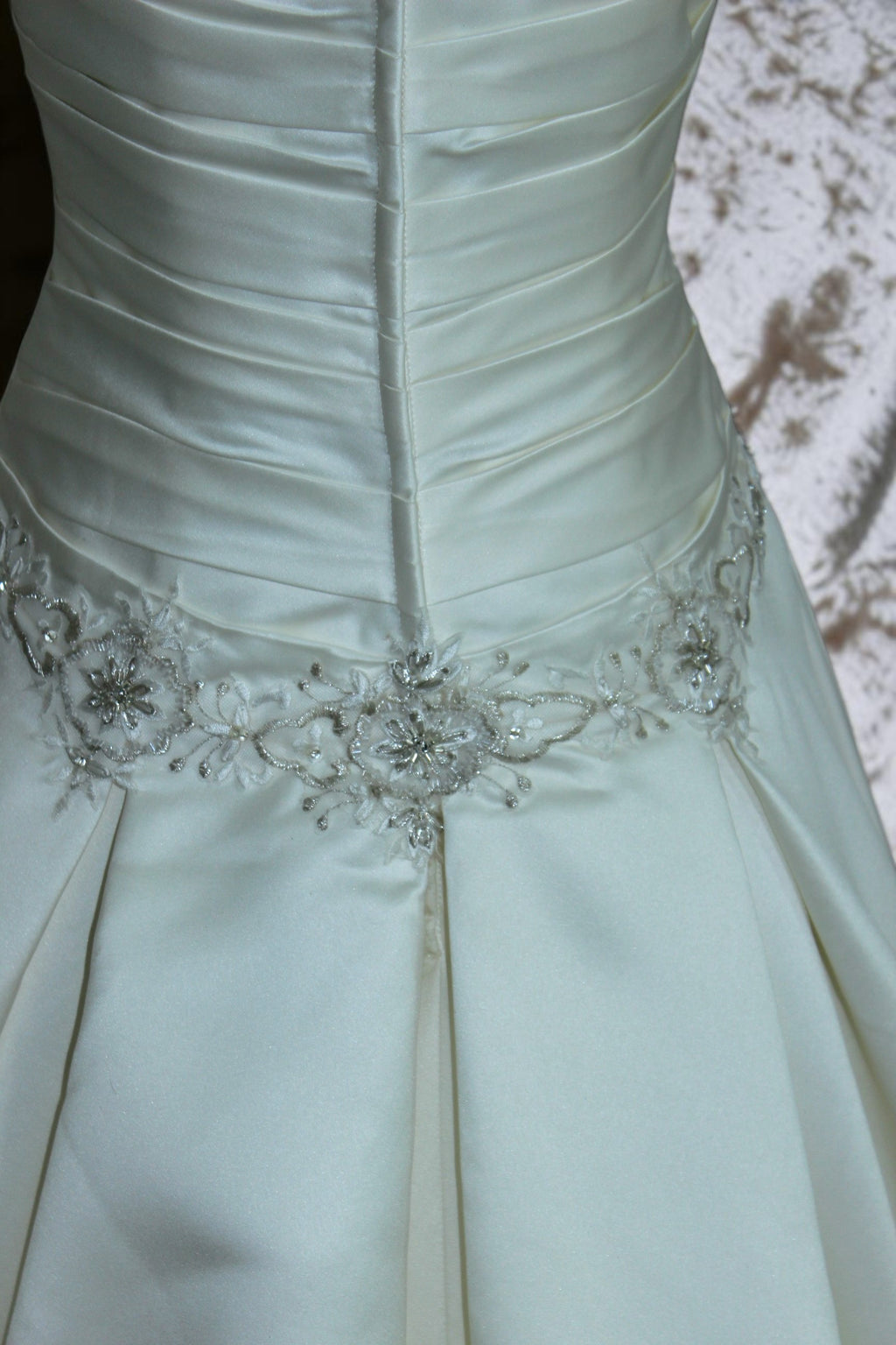 Ivory Dropped Waist Wedding Gown