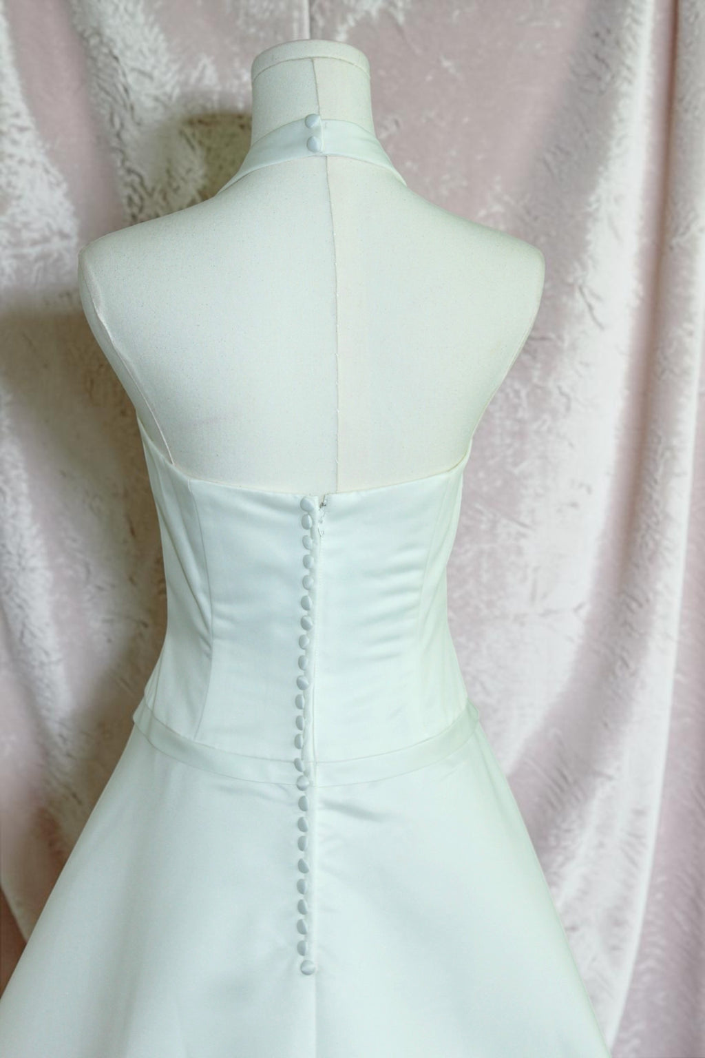 Ivory Halter Wedding Gown