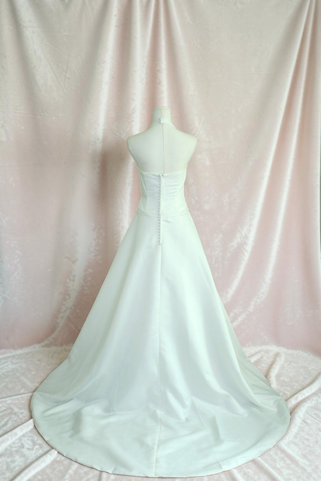 Ivory Halter Wedding Gown