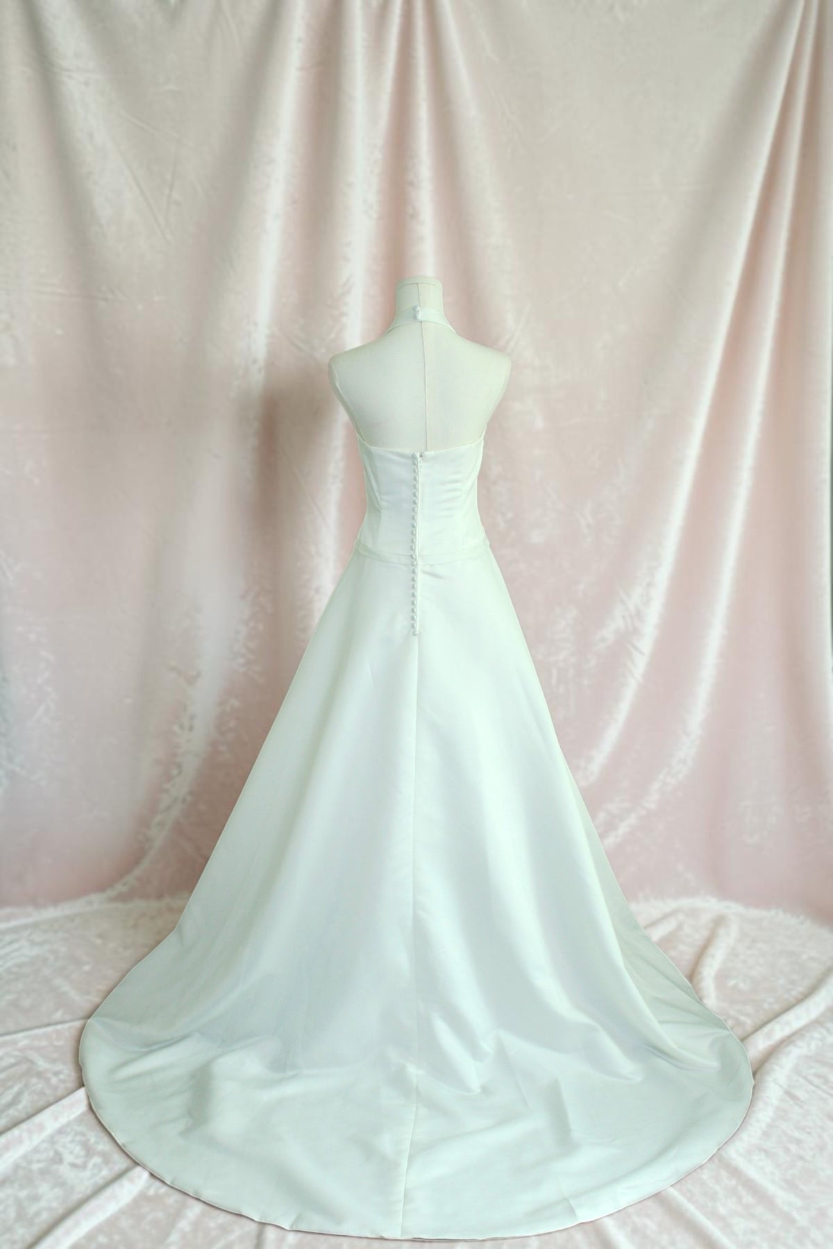 Ivory Halter Wedding Gown