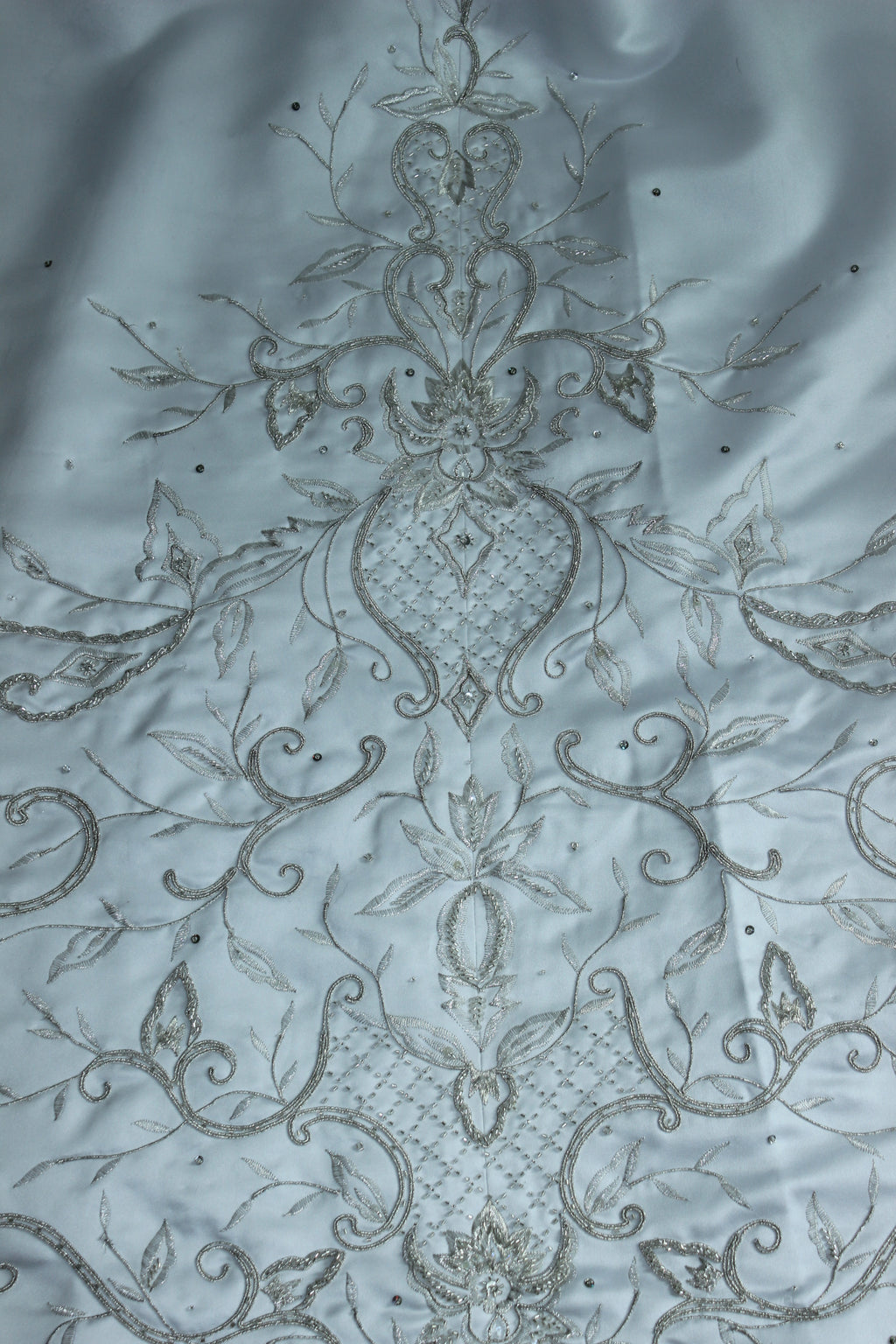 Two Piece White Wedding Gown