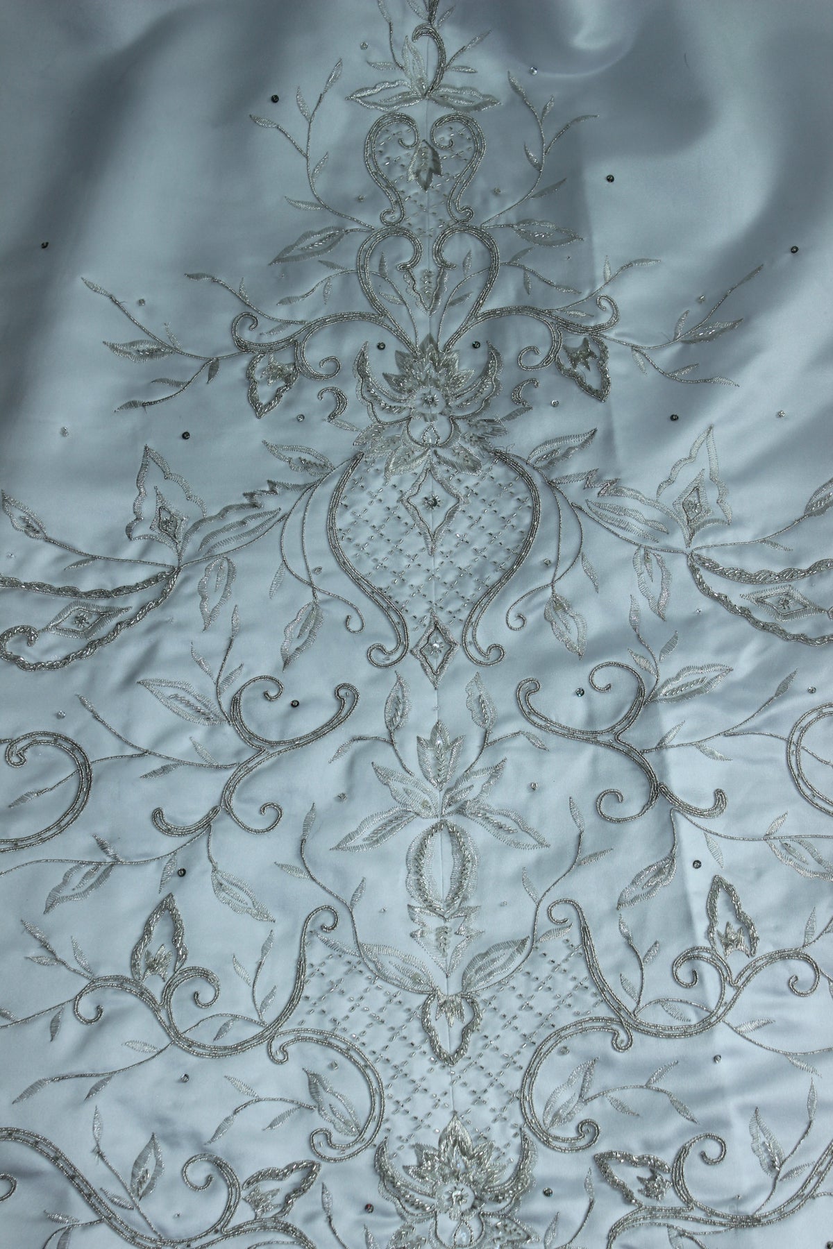 Two Piece White Wedding Gown