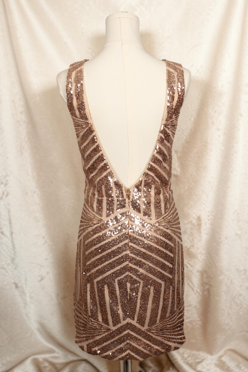 Rose Gold Sequin Dress
