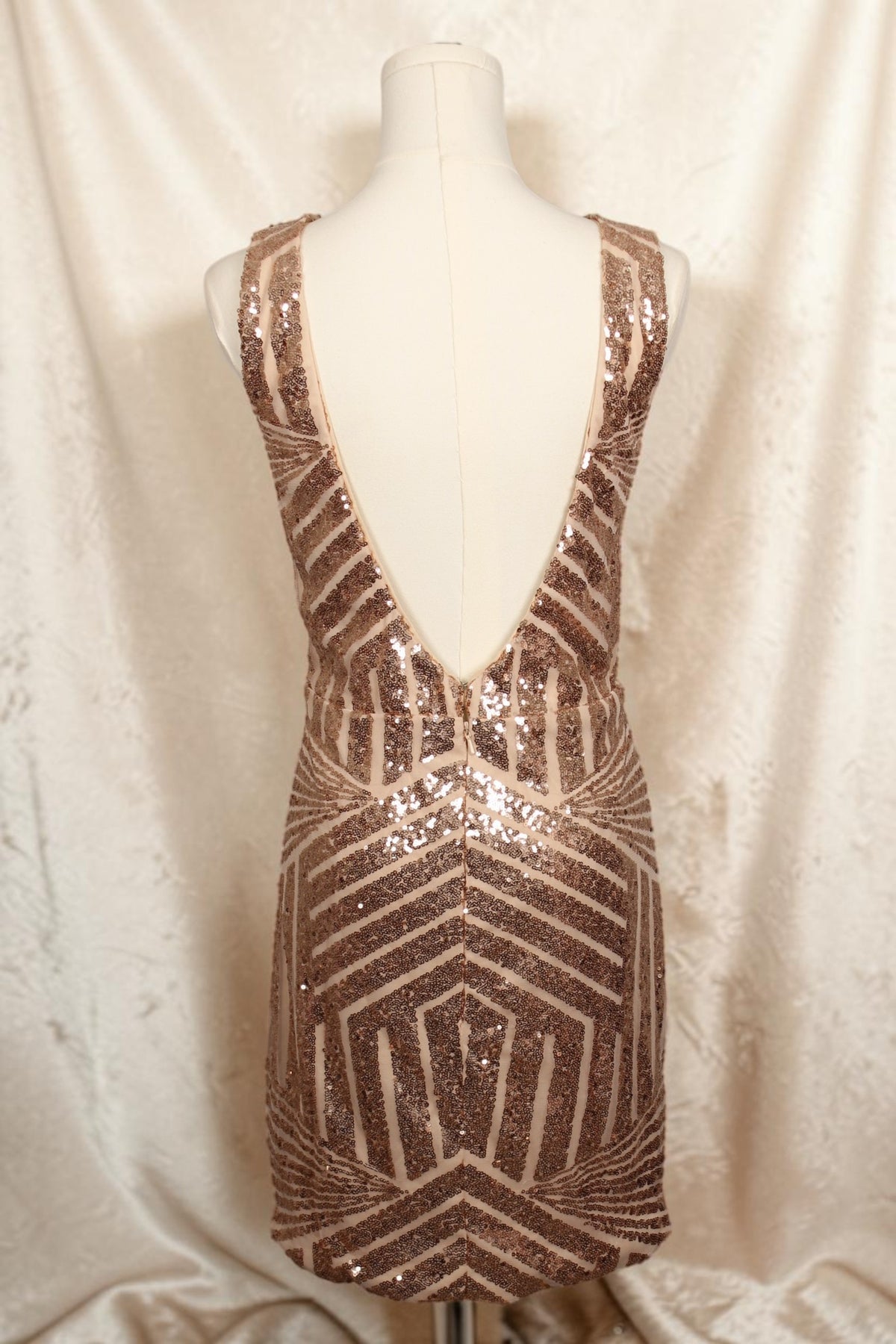Rose Gold Sequin Dress