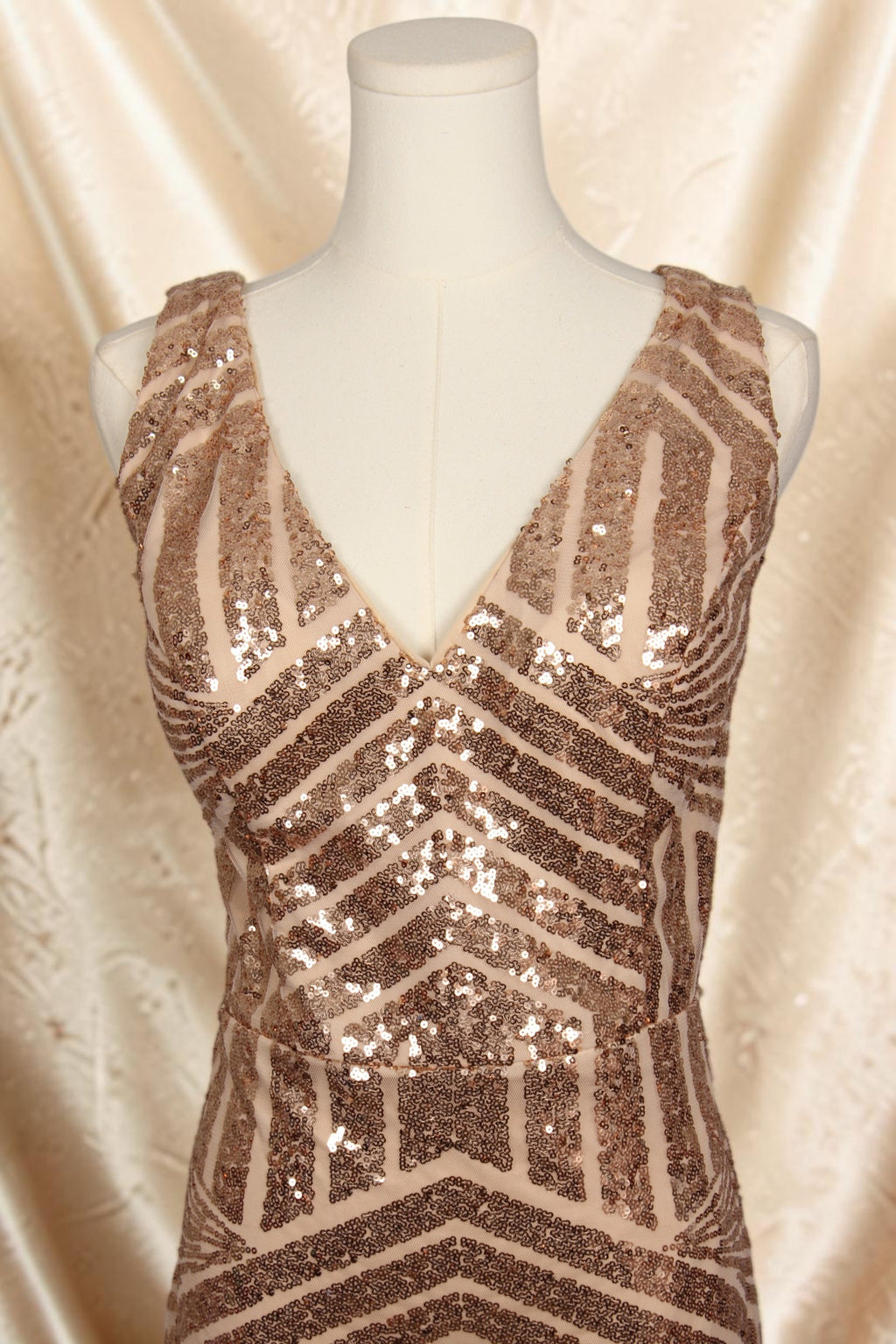 Rose Gold Sequin Dress