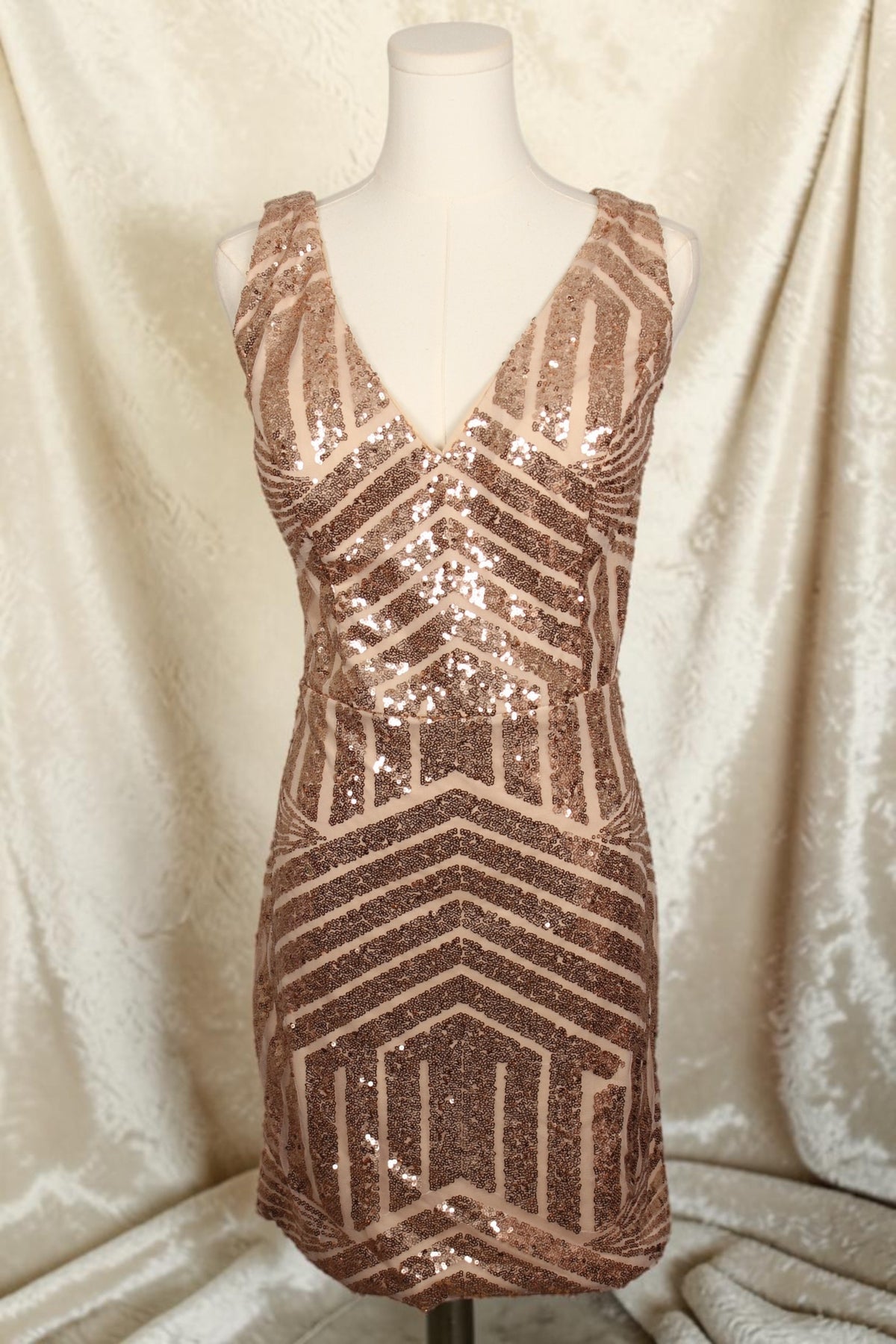 Rose Gold Sequin Dress