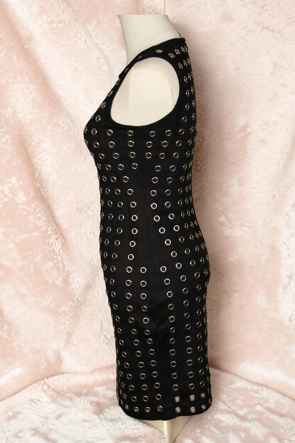 Black Suede Party Dress