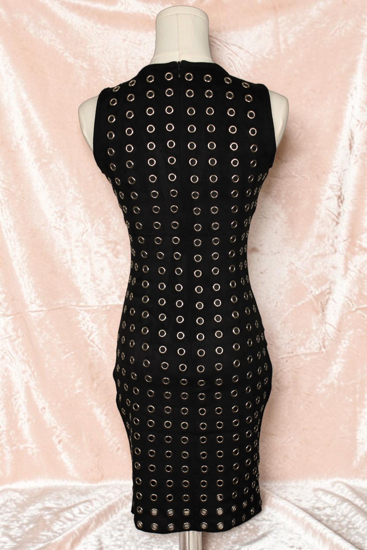 Black Suede Party Dress