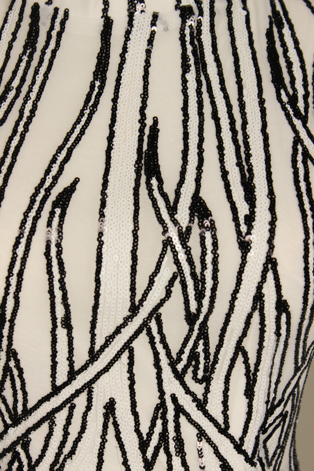 Black & White Sequin Jumpsuit