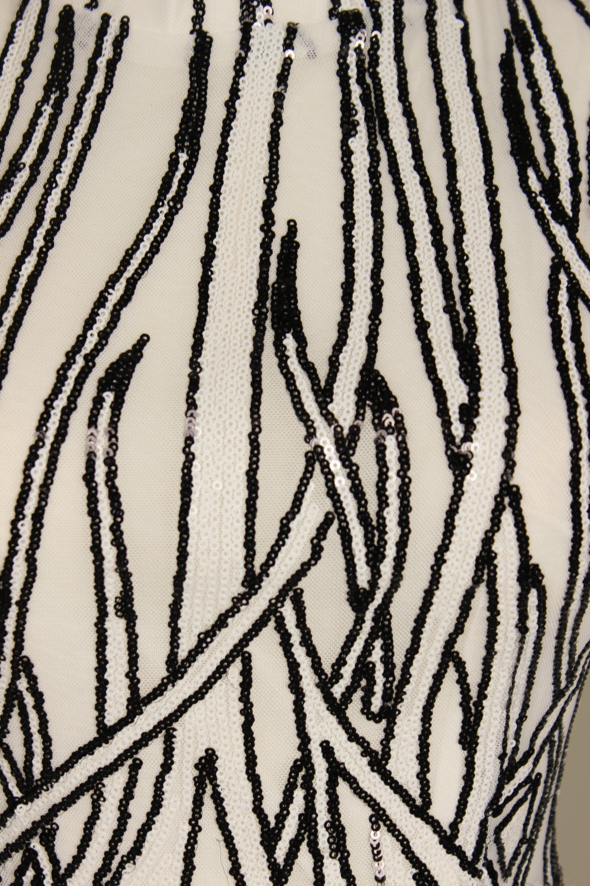 Black & White Sequin Jumpsuit