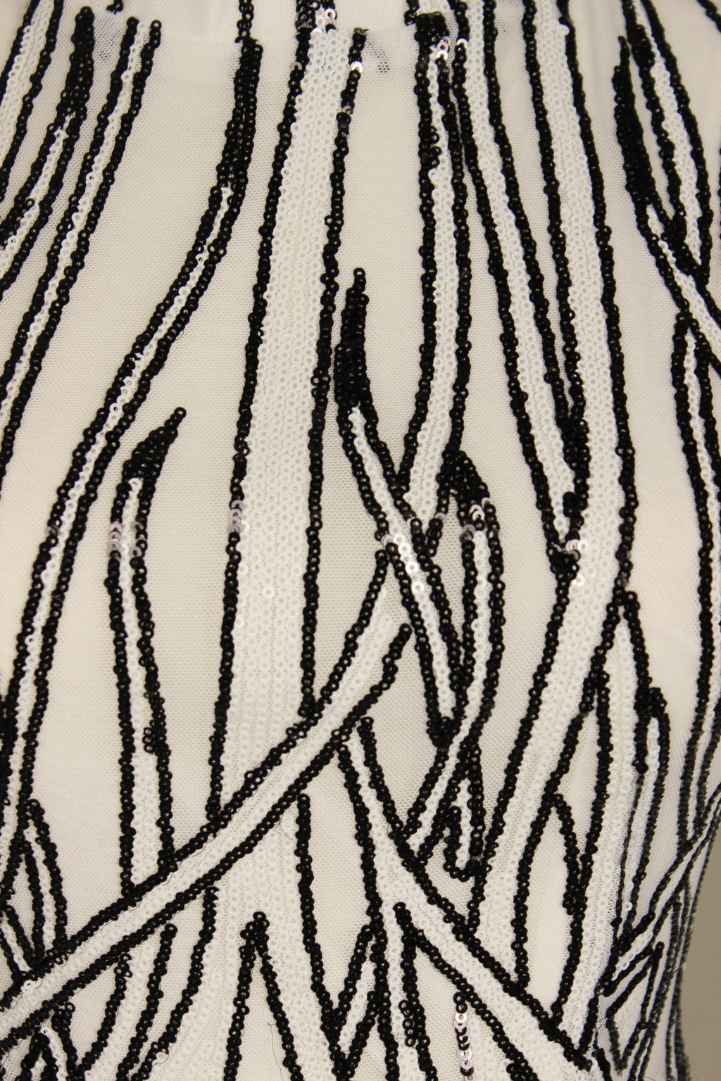 Black & White Sequin Jumpsuit