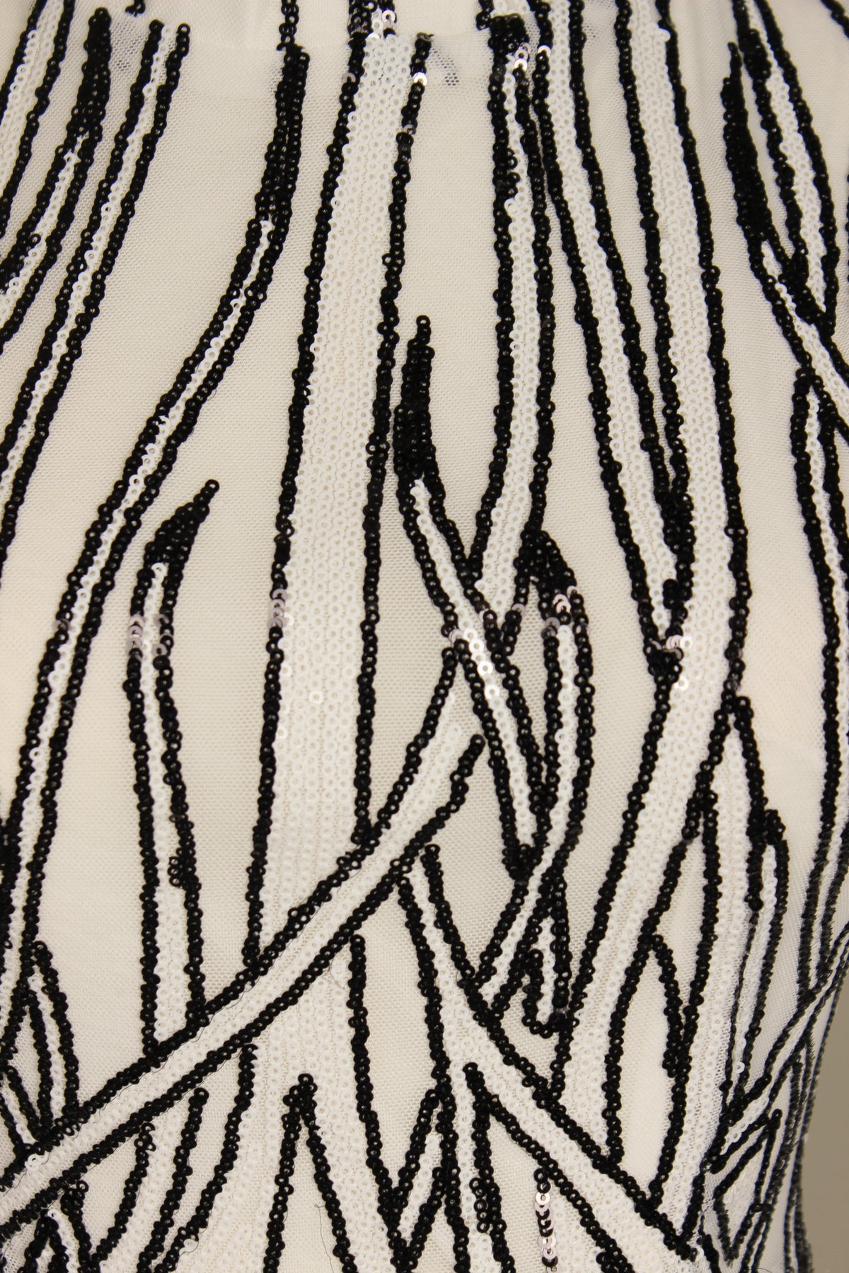 Black & White Sequin Jumpsuit