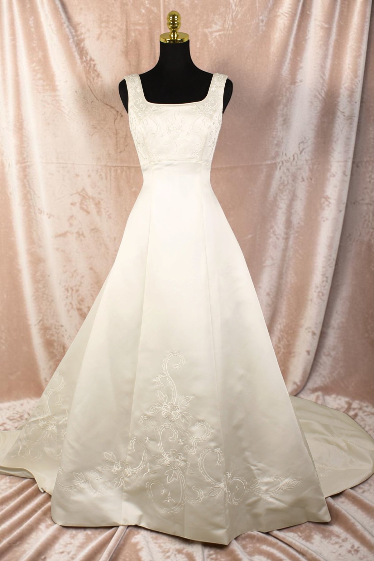 Ivory Embroidered Wedding Gown